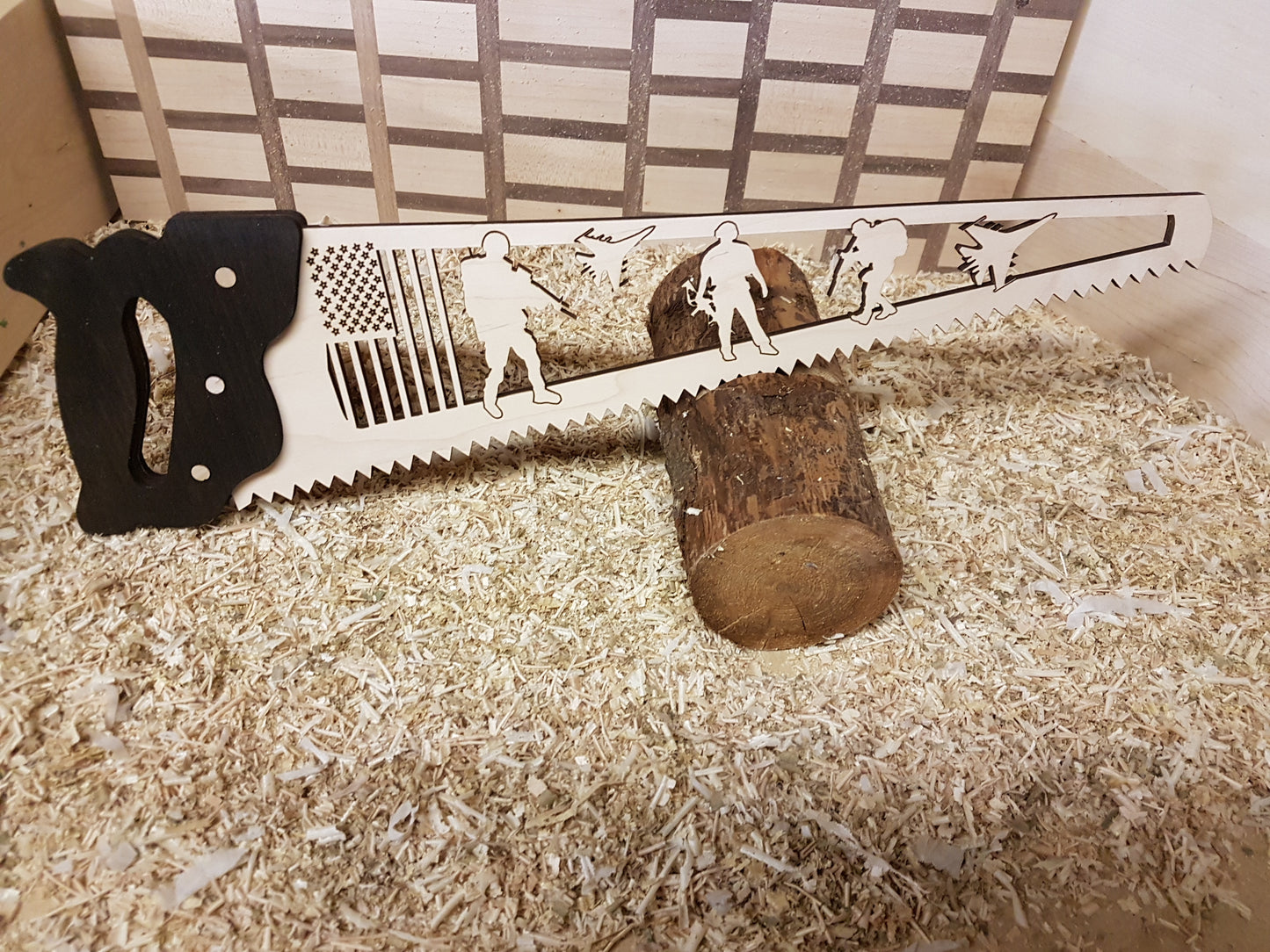 Decorative Wood Saw Sign