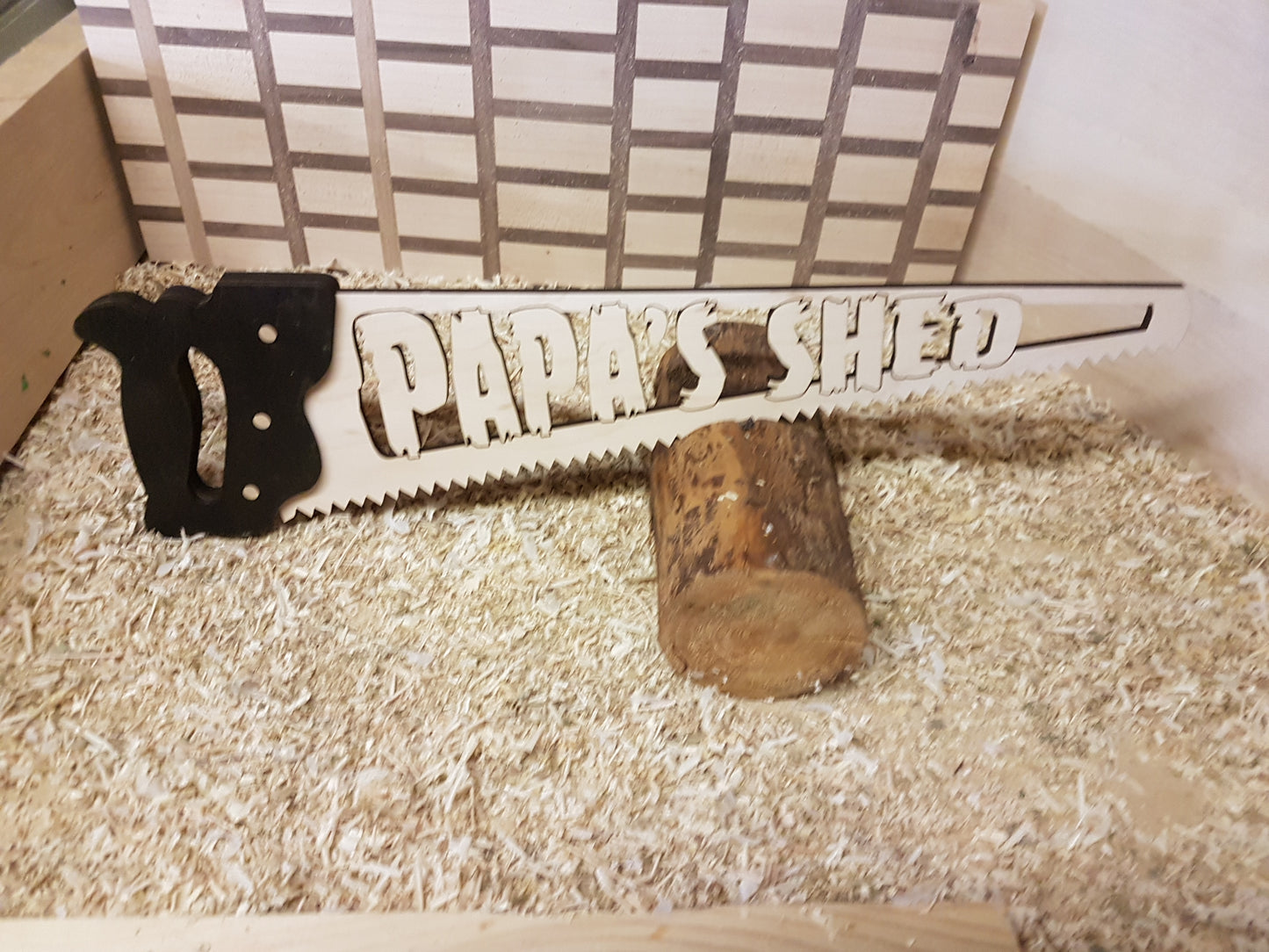 Decorative Wood Saw Sign