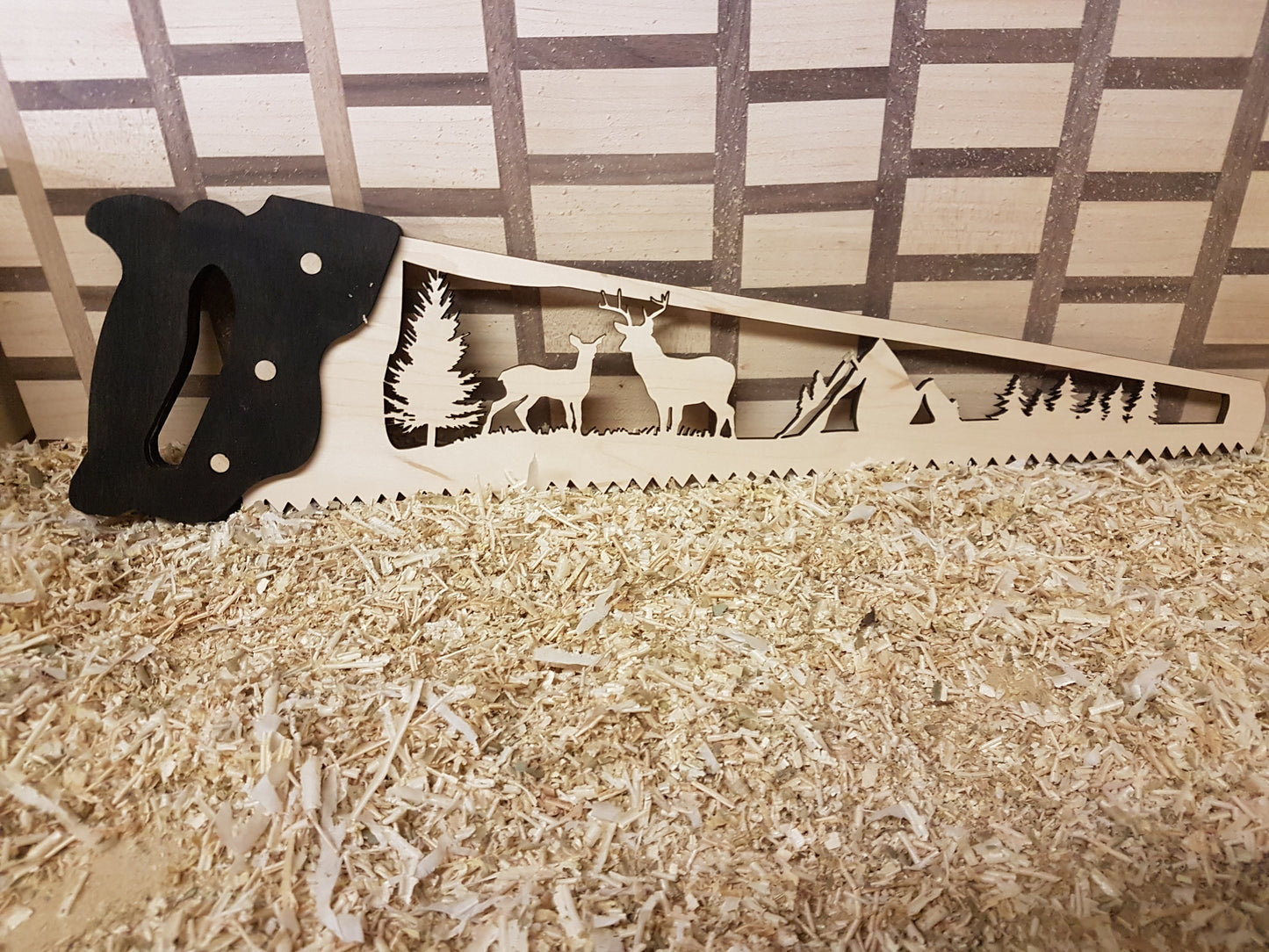 Decorative Wood Saw Sign