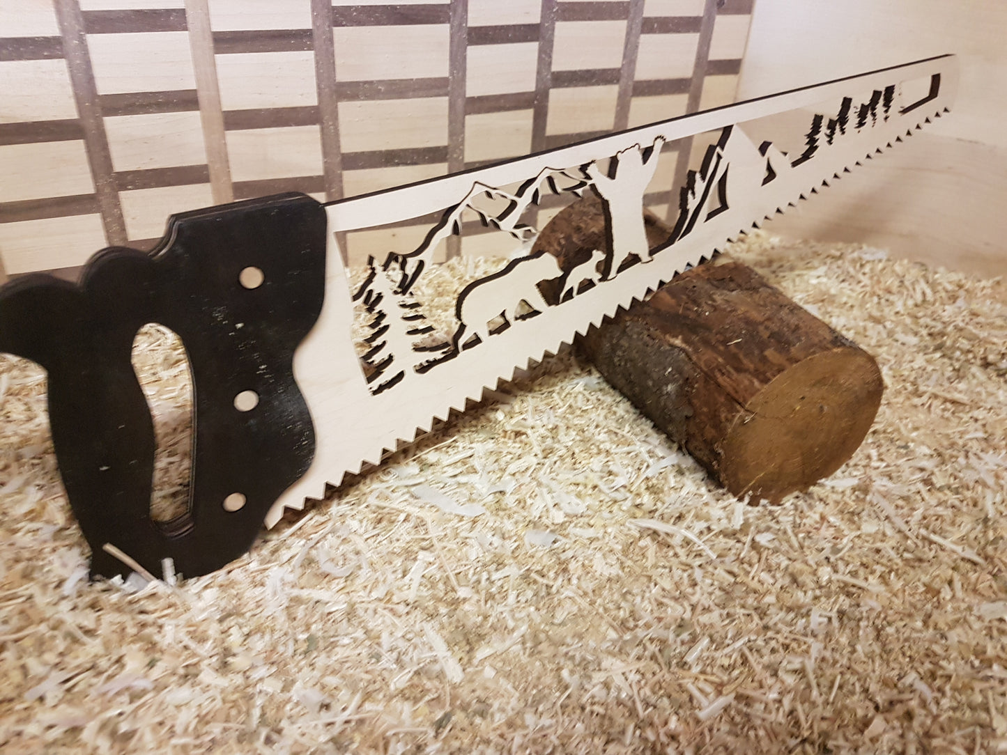 Decorative Wood Saw Sign