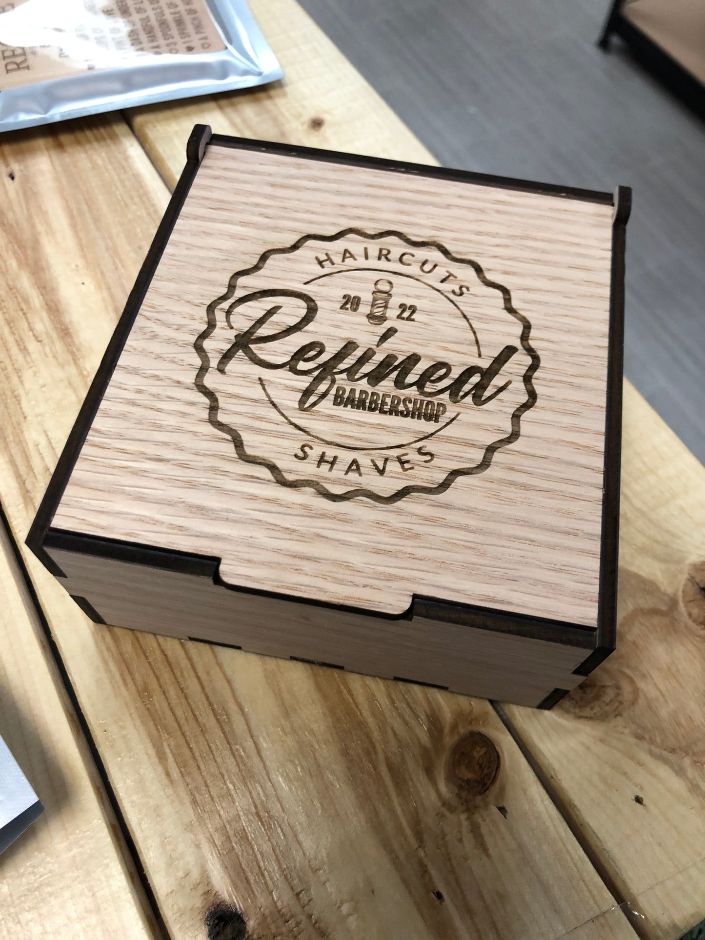 Custom Company Logo Ornament – Personalized Business Christmas Gift | Laser Engraved Wood Ornament for Employees or Clients