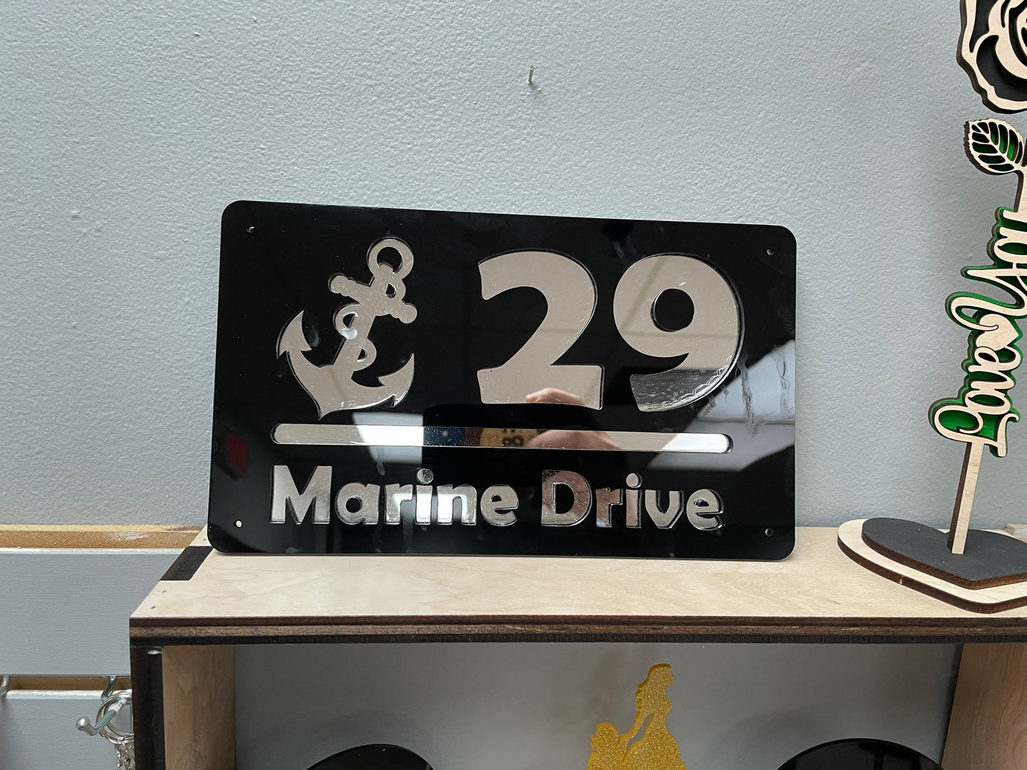 Custom Acrylic Home Address Sign – Modern House Number Plaque