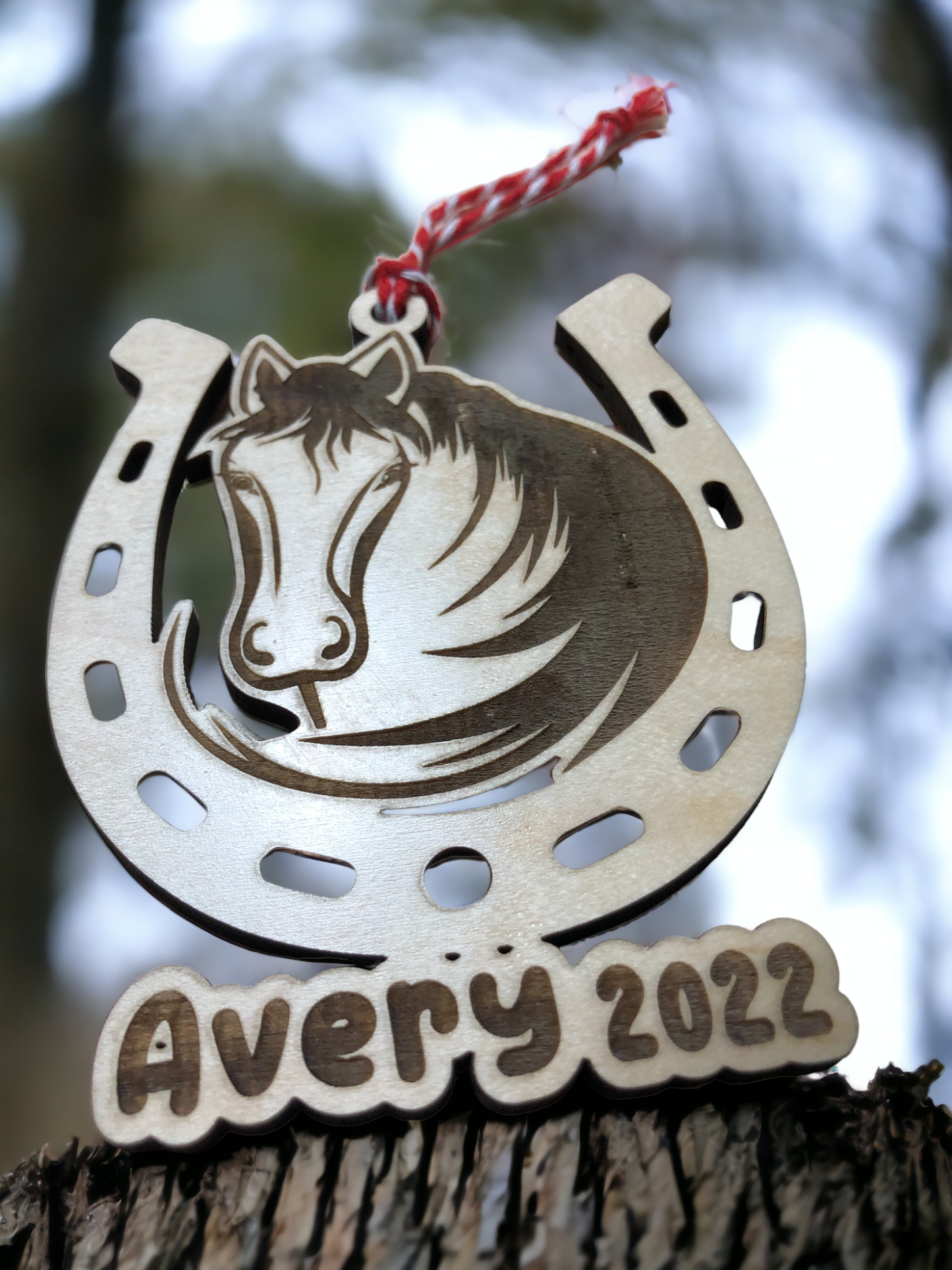Personalized Horse Ornament