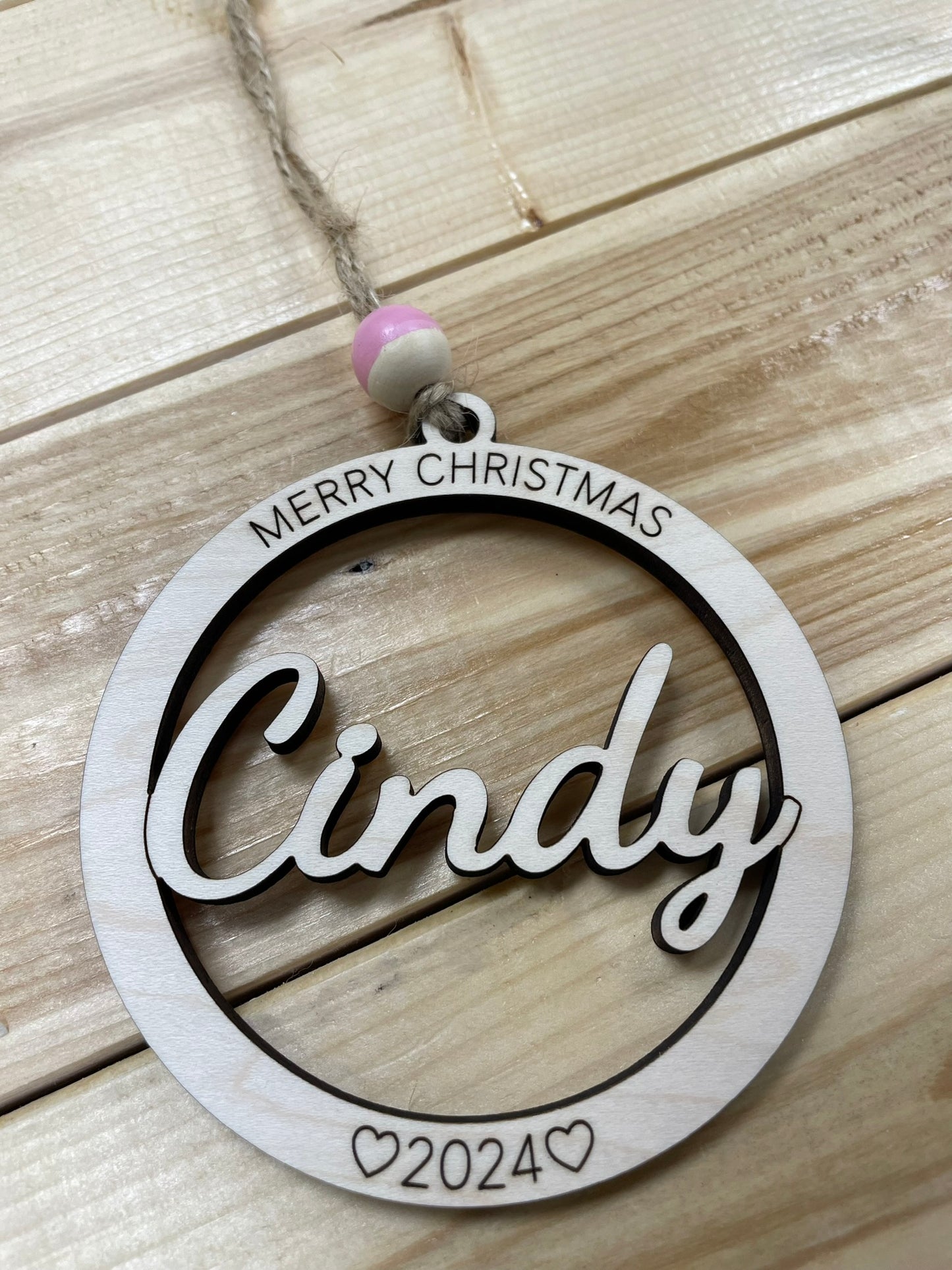 Circular Name Ornament