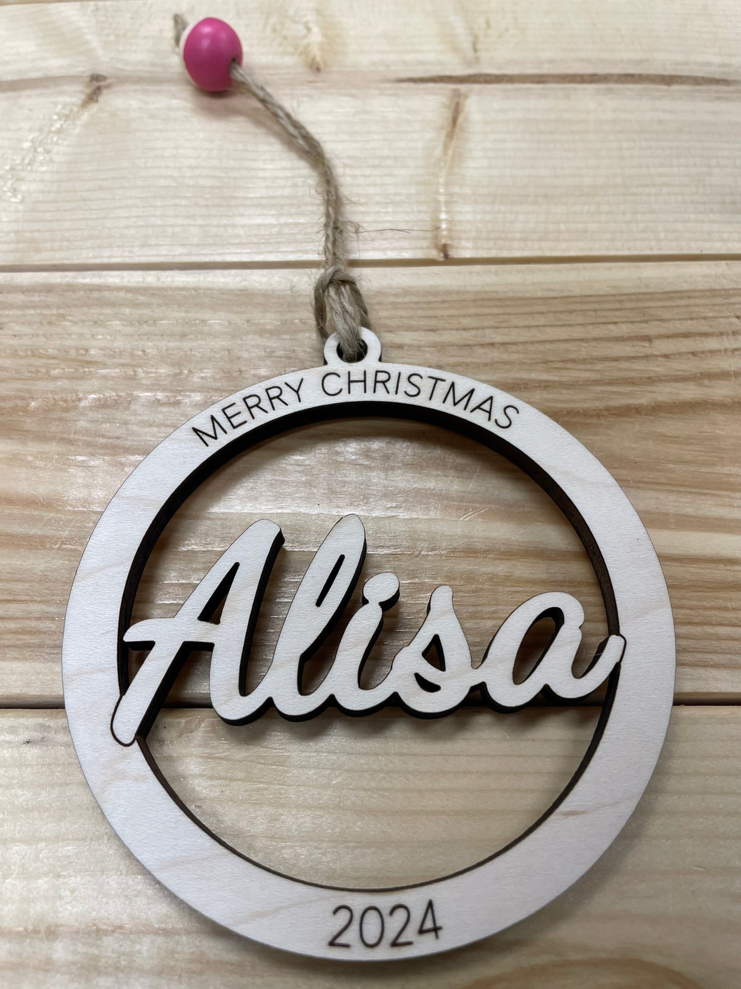 Circular Name Ornament