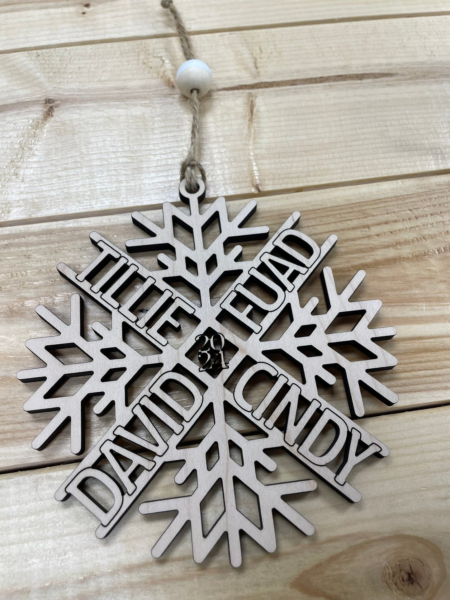 Snowflake Family Ornament