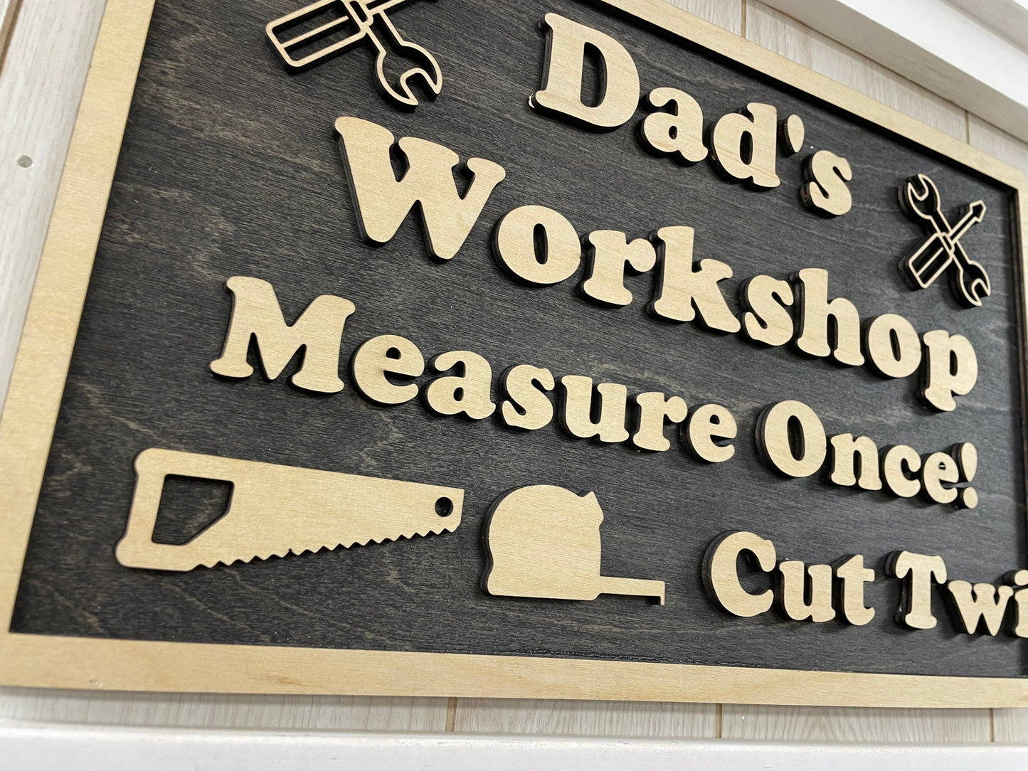 Dad's Workshop sign