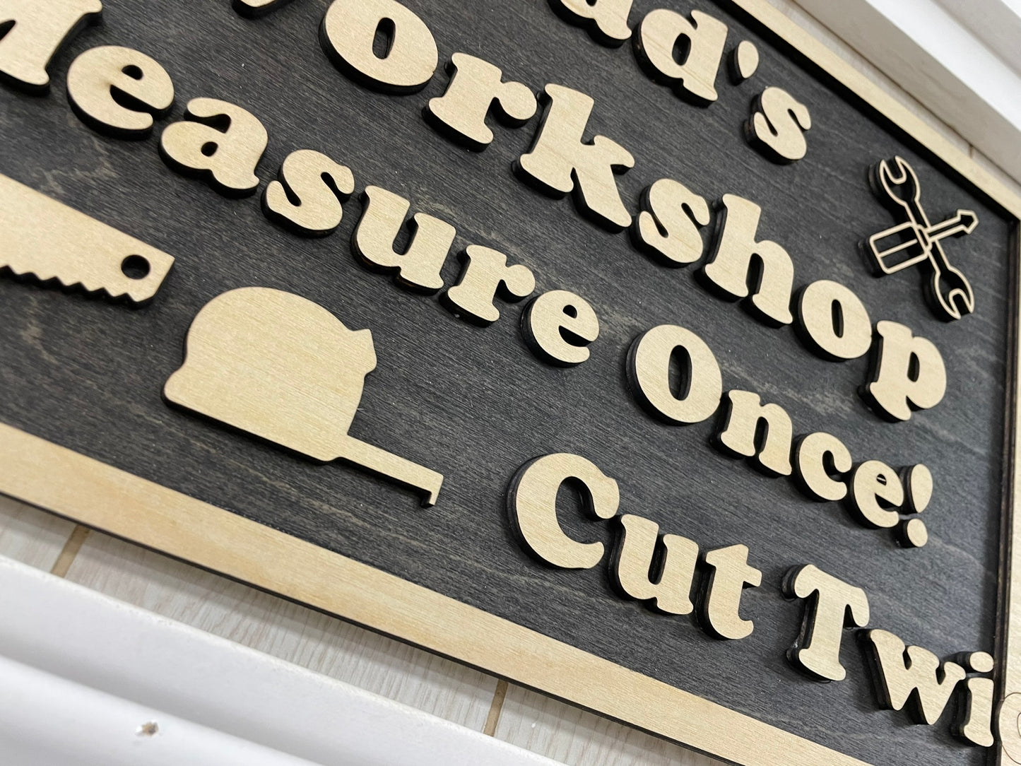 Dad's Workshop sign