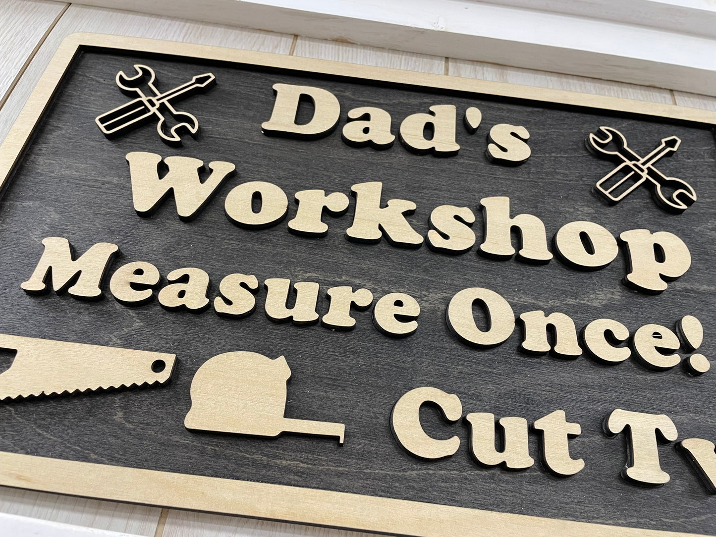Dad's Workshop sign