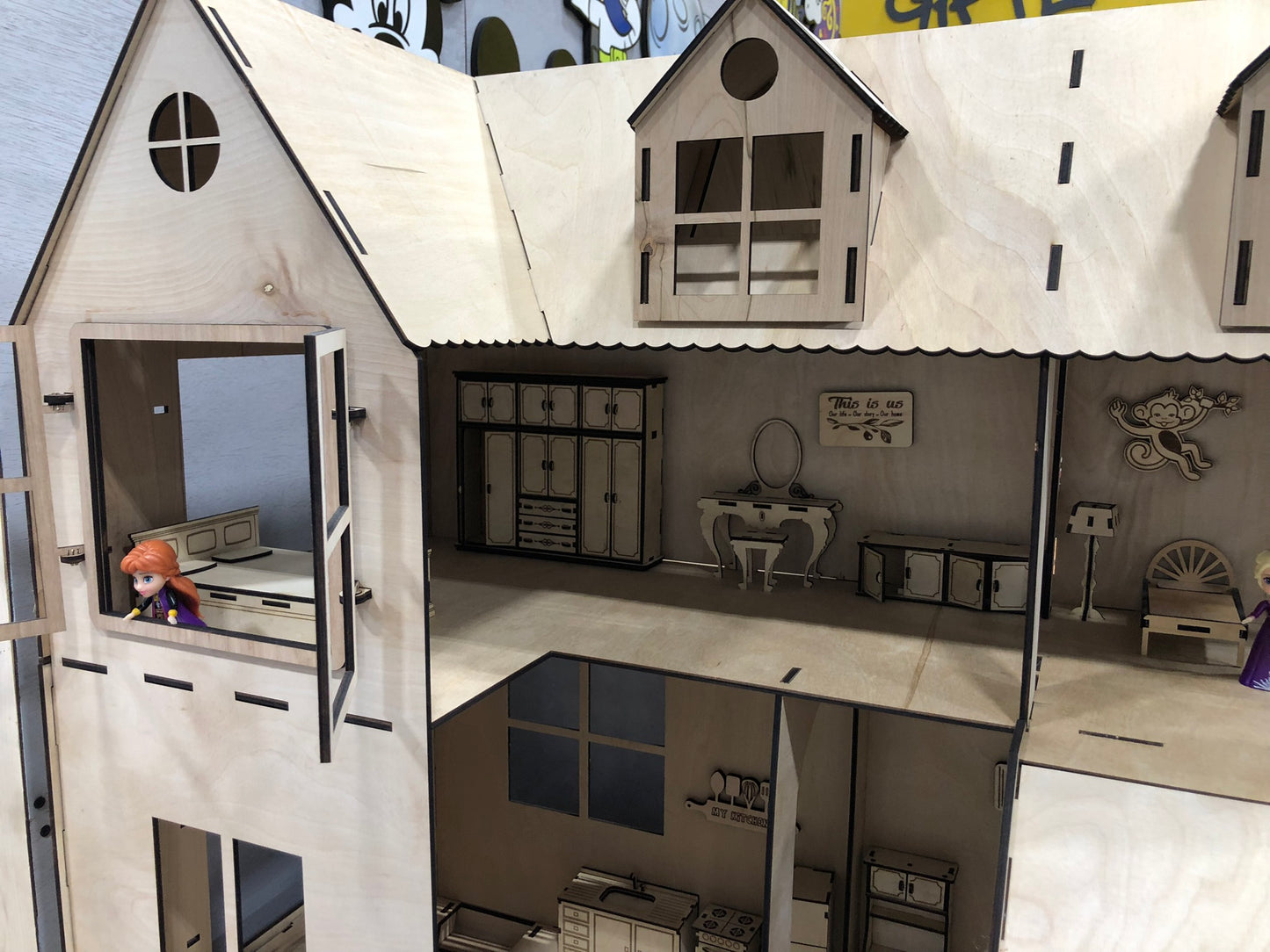 Modern Wooden Doll House