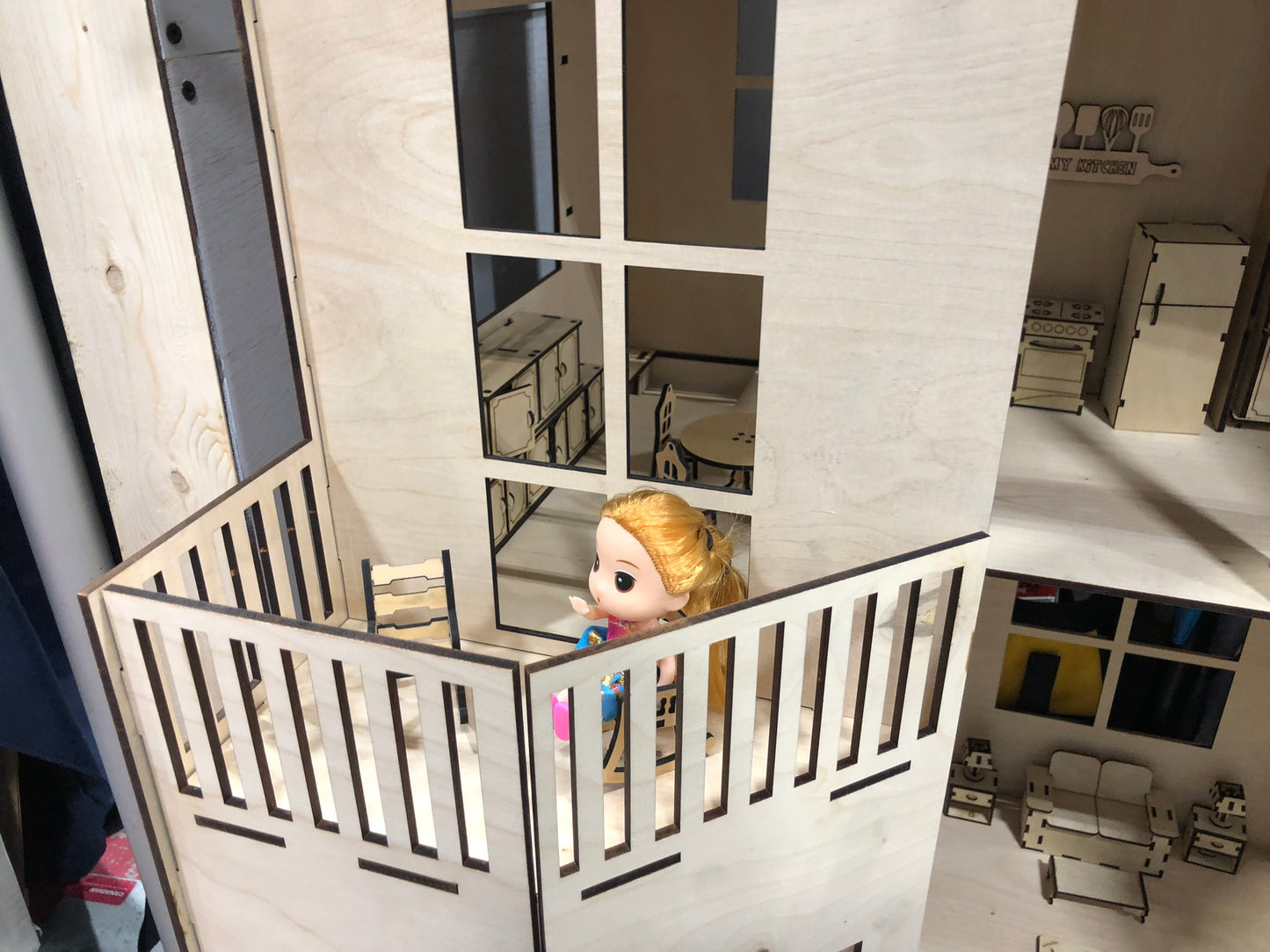 Modern Wooden Doll House