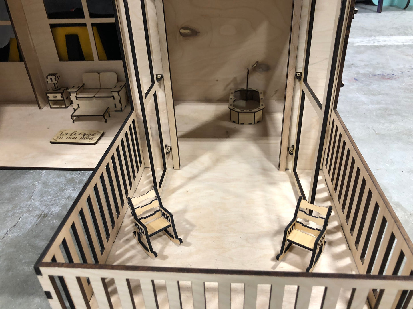 Modern Wooden Doll House