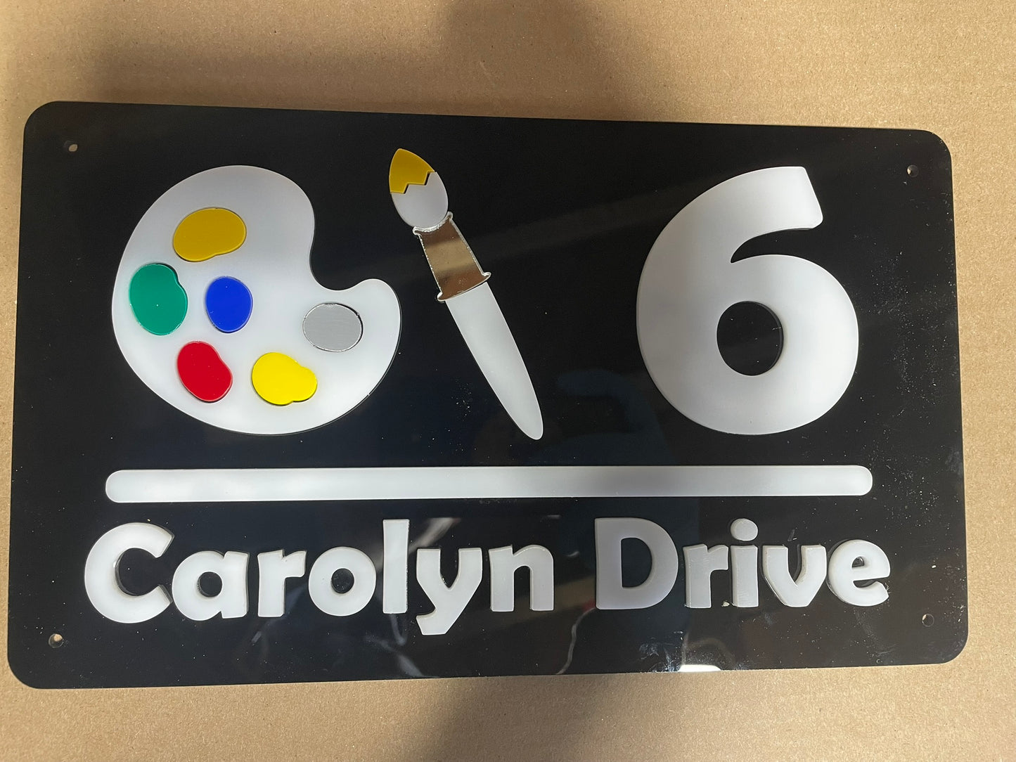 Custom Acrylic Home Address Sign – Modern House Number Plaque