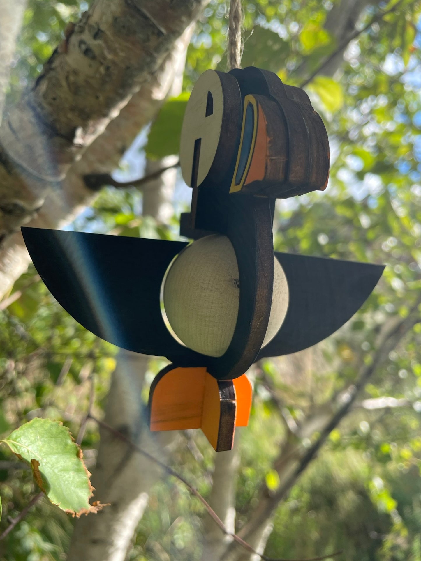 Handcrafted 3D Puffin Ornament
