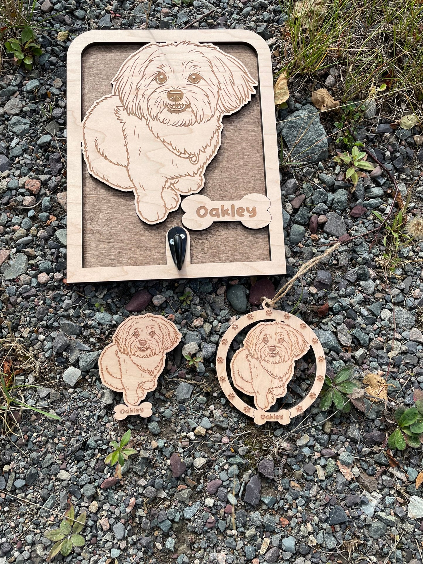 Custom Pet Portrait – Ornament, Leash Holder, or Fridge Magnet