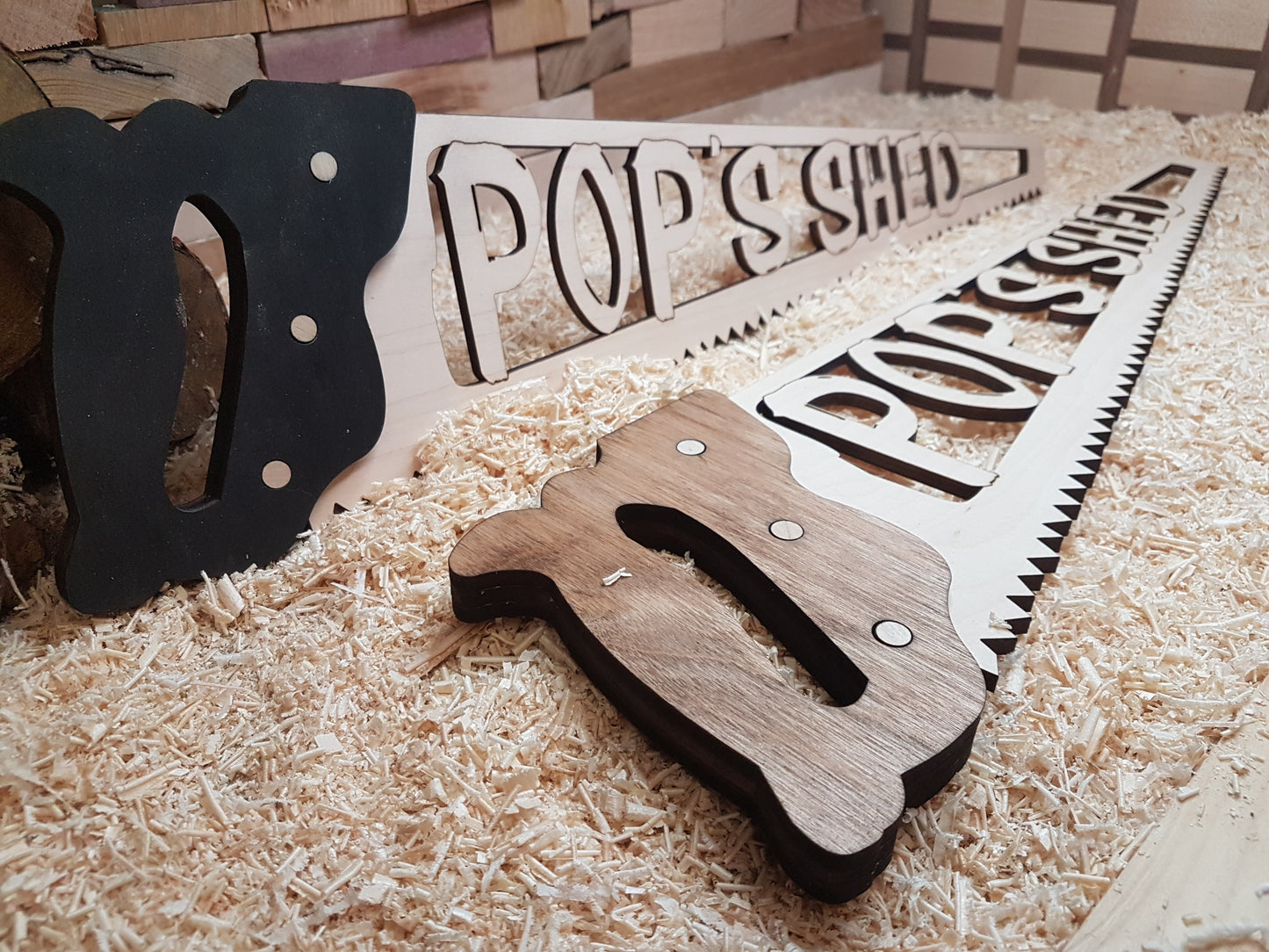 Decorative Wood Saw Sign