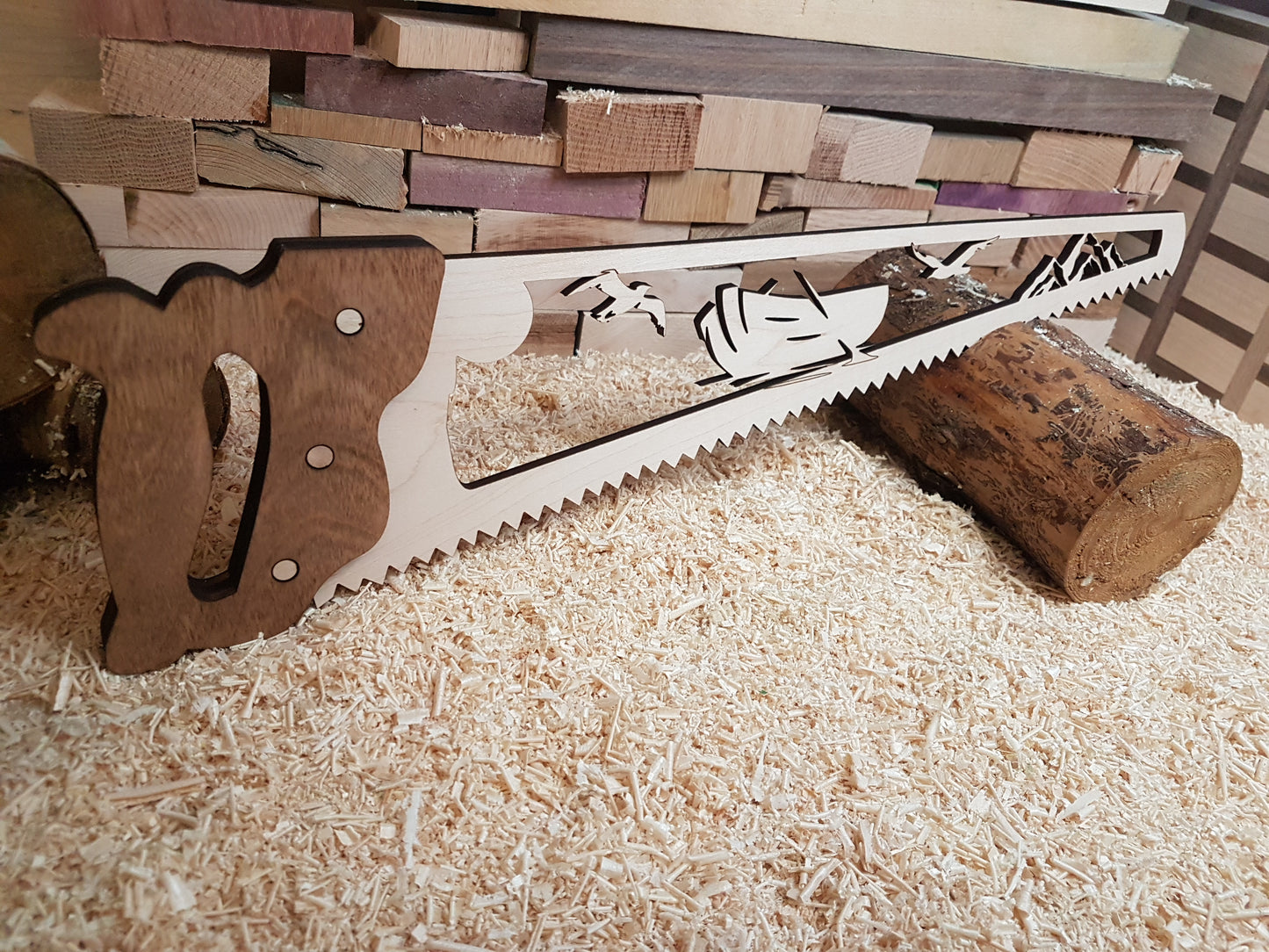Decorative Wood Saw Sign