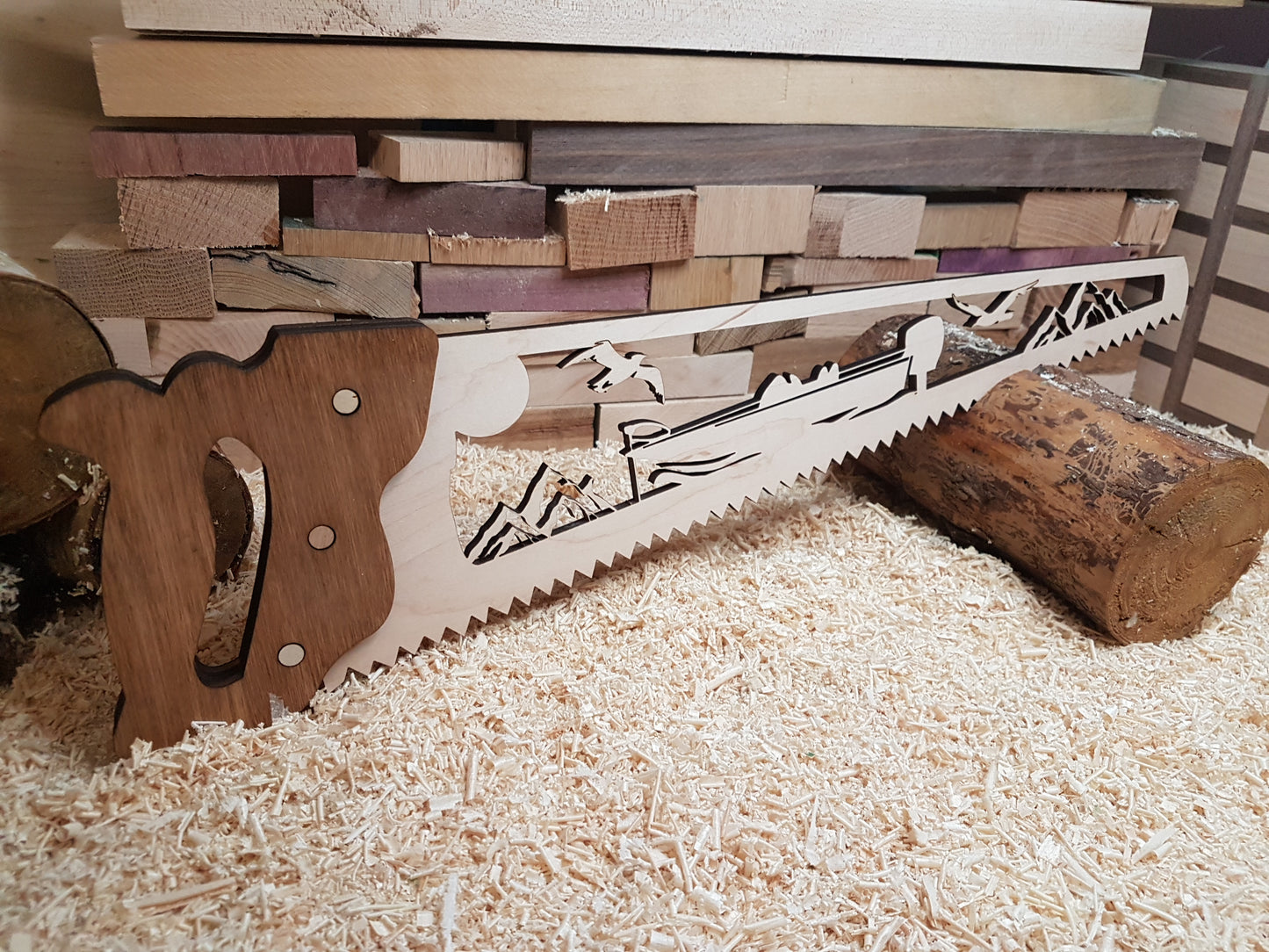 Decorative Wood Saw Sign