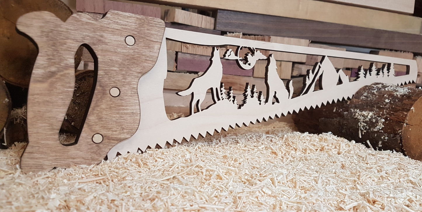 Decorative Wood Saw Sign