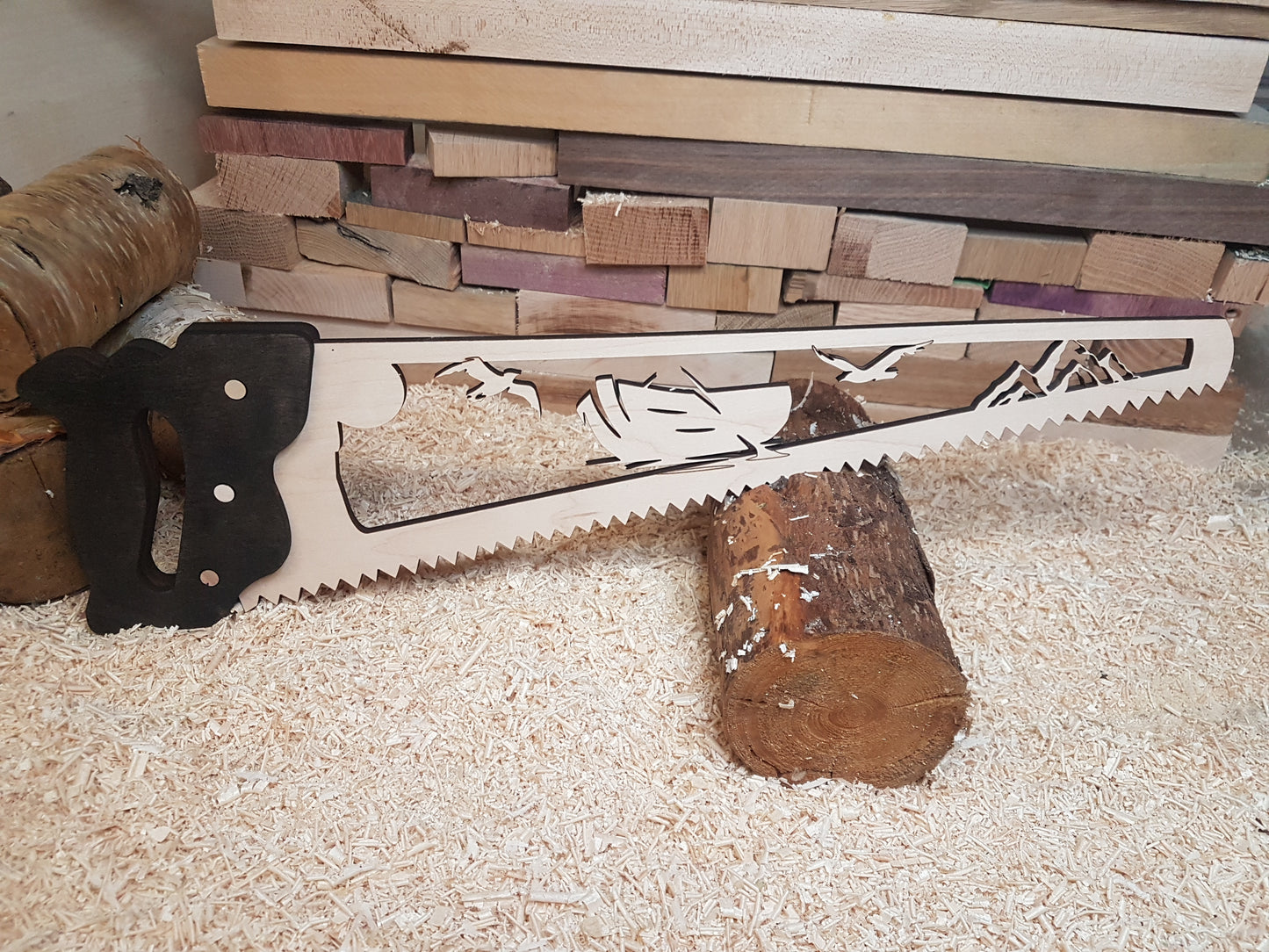 Decorative Wood Saw Sign