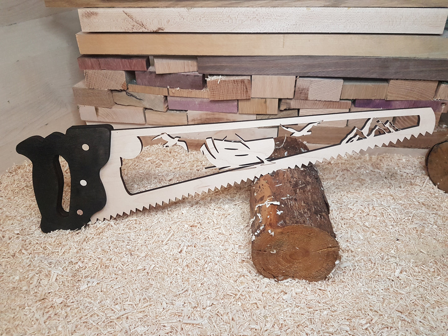 Decorative Wood Saw Sign