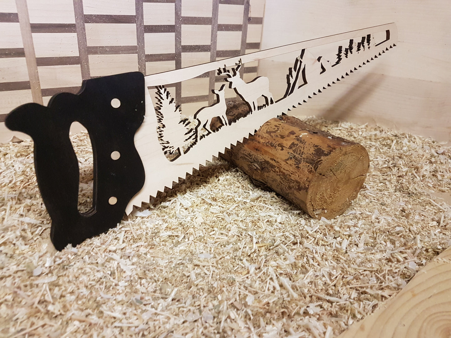Decorative Wood Saw Sign