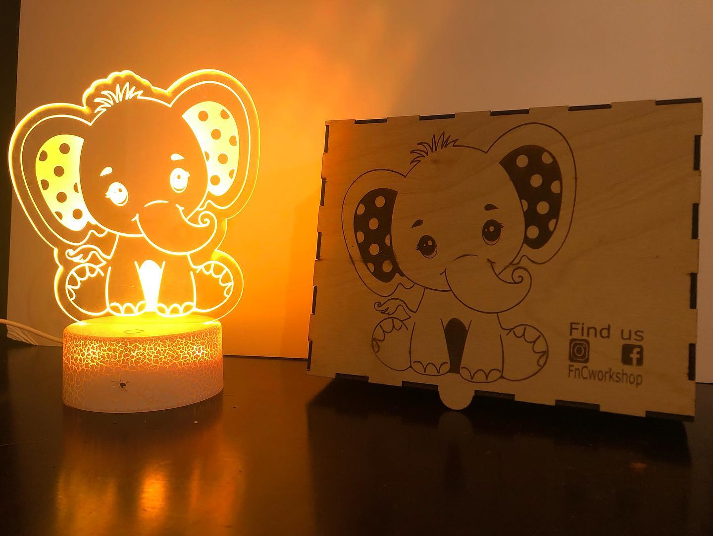 An Elephant LED nightlight