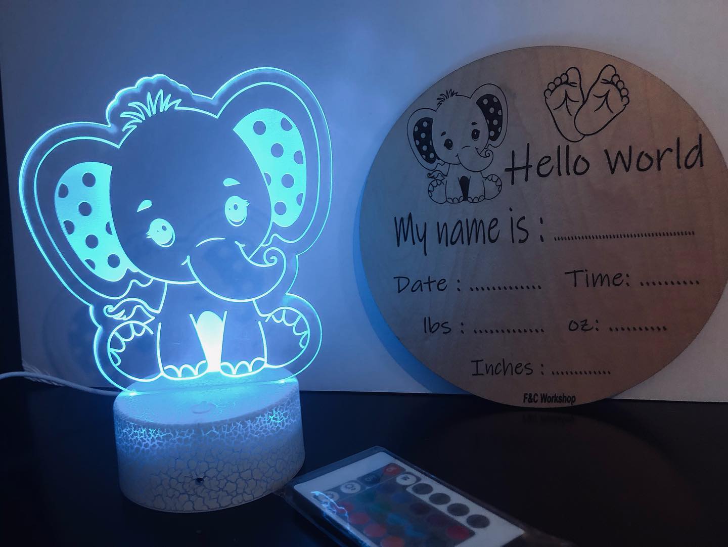 An Elephant LED nightlight