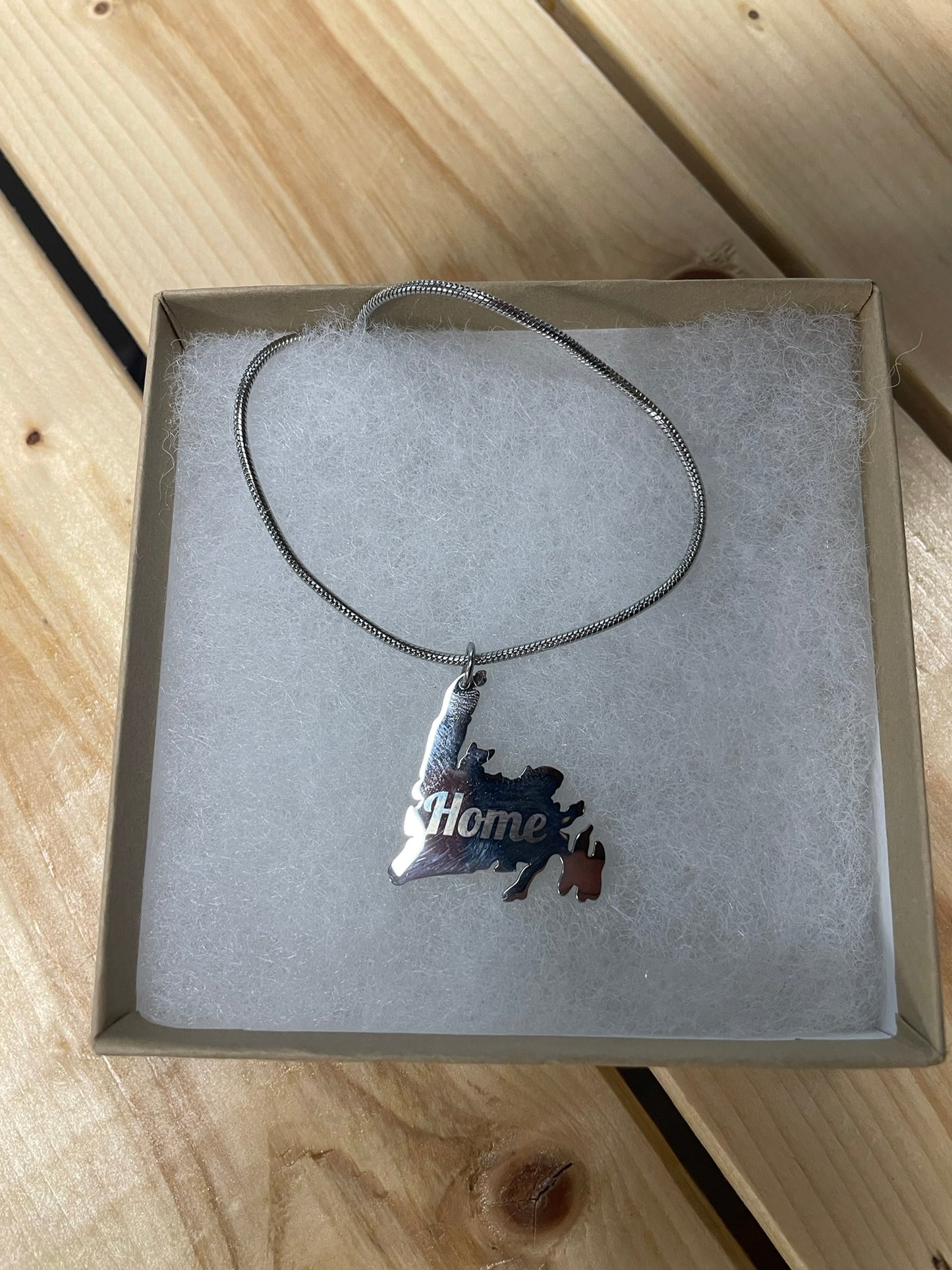 Newfoundland Map Necklace