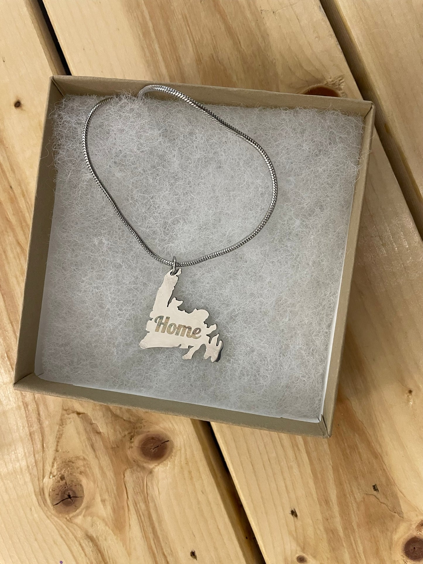 Newfoundland Map Necklace