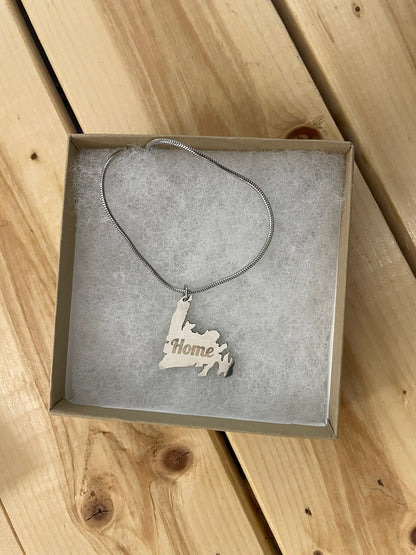 Newfoundland Map Necklace – Silver or Gold