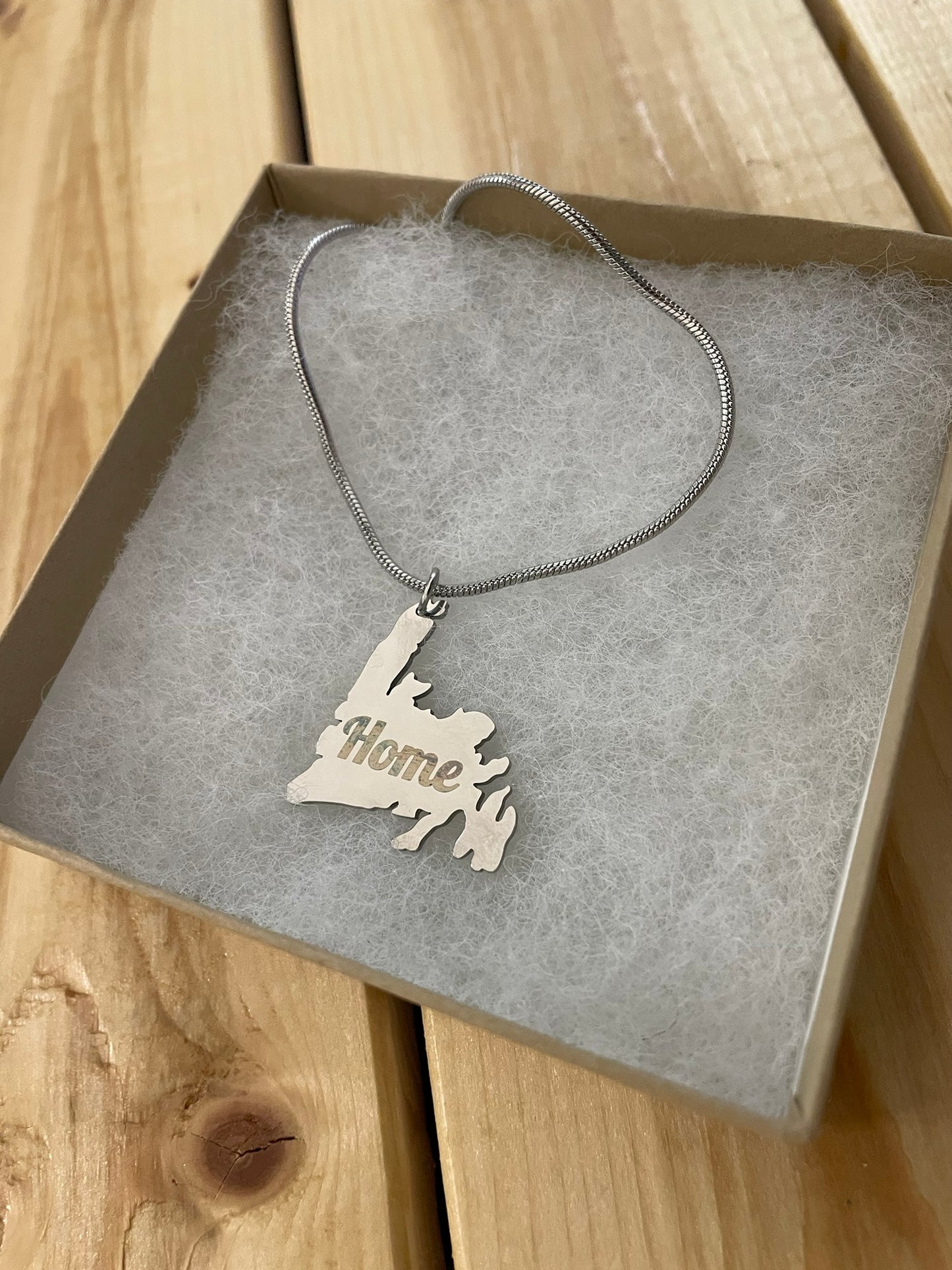 Newfoundland Map Necklace