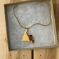 Newfoundland Map Necklace