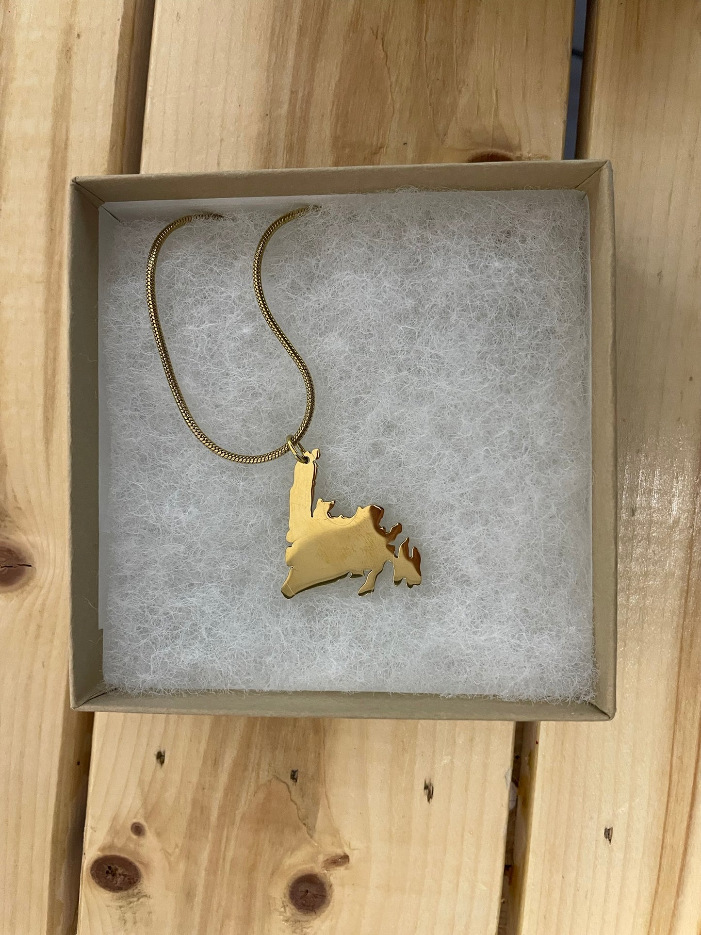 Newfoundland Map Necklace