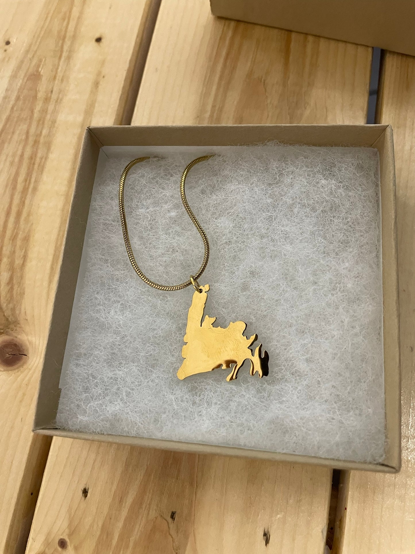 Newfoundland Map Necklace
