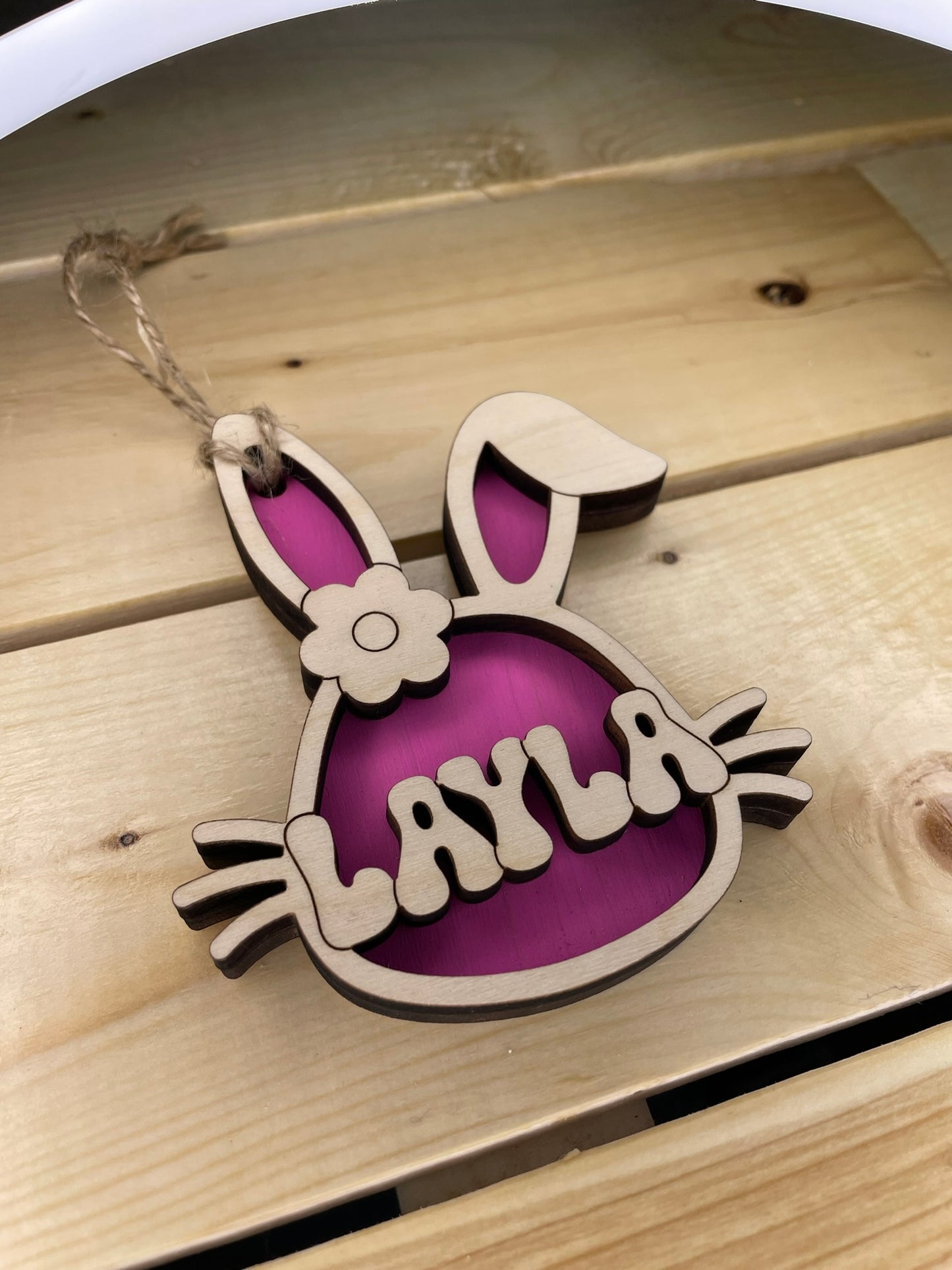 Easter bunny personalise