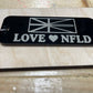 Newfoundland Acrylic Keychain | 709 NFLD & Love NFLD | Laser Engraved Souvenir | Made in Newfoundland, Canada