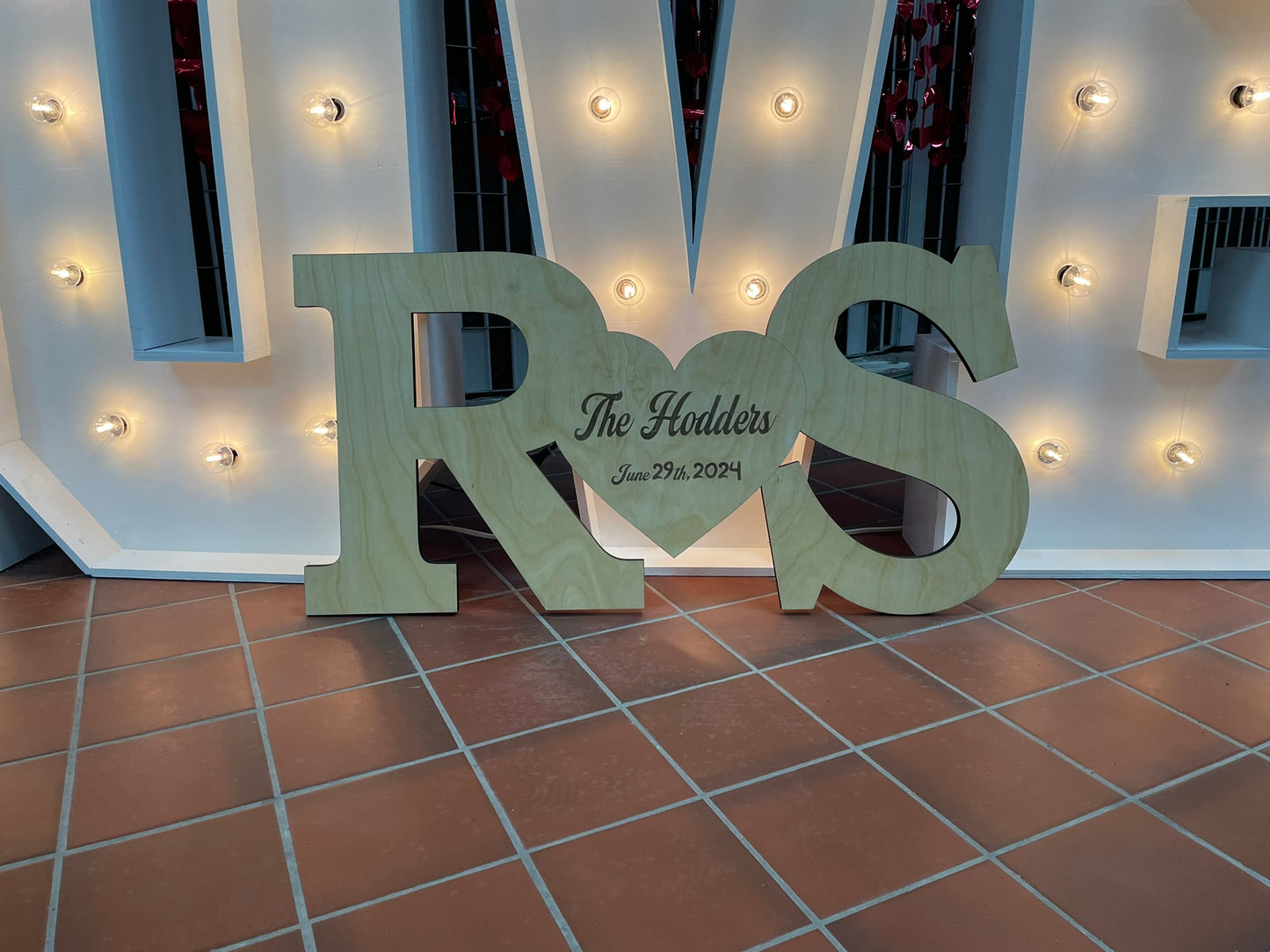 Personalized Guestbook 2 letters