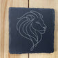 4" Engraved Slate Zodiac Coaster – Minimalist Astrology Design