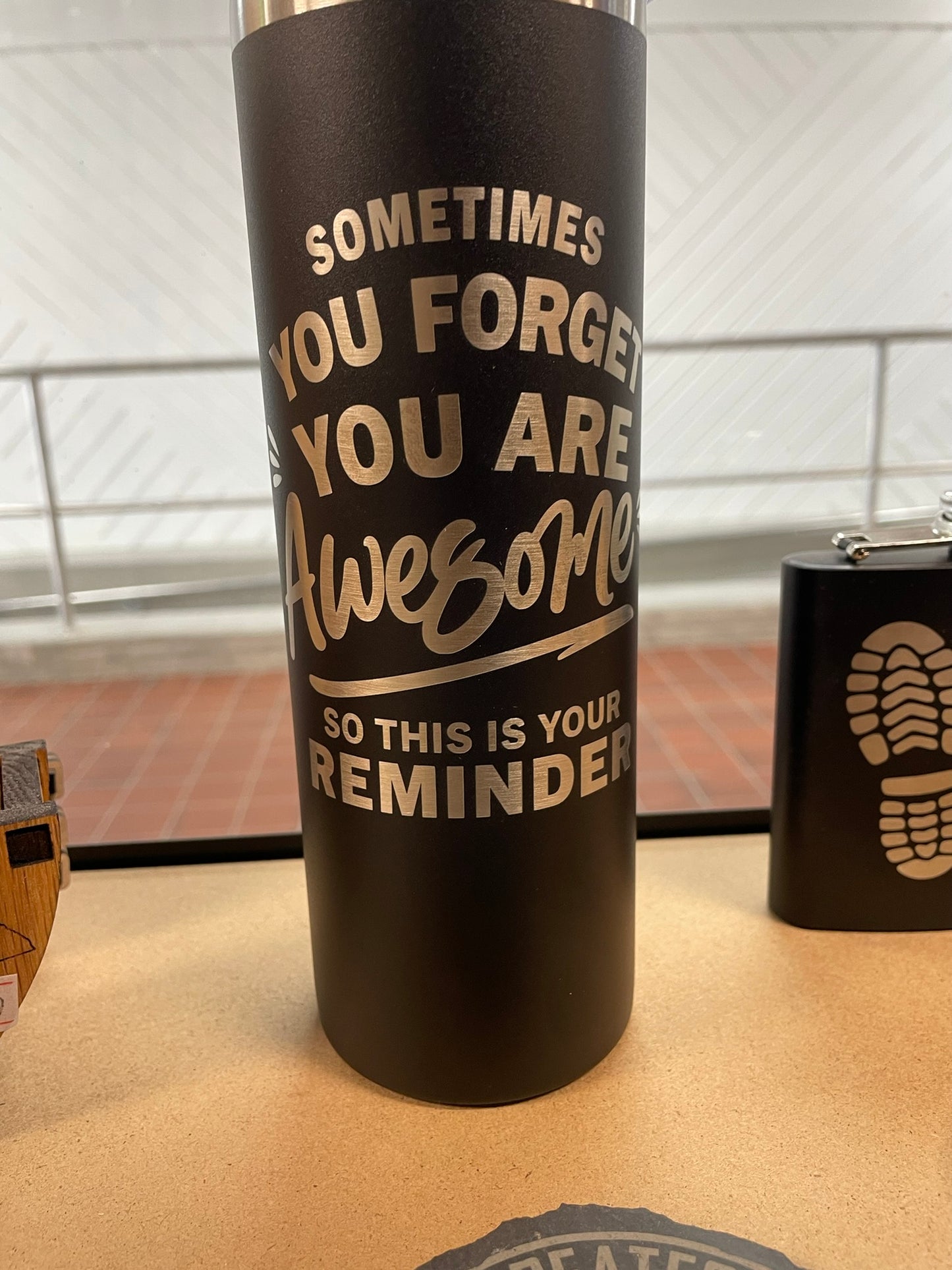You Are Awesome Inspirational Engraved Tumbler
