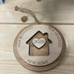 Personalized “Our First Christmas As” Wooden Ornament – Nanny & Poppy, Mom & Dad, Grandma & Grandpa, or Mr. & Mrs.