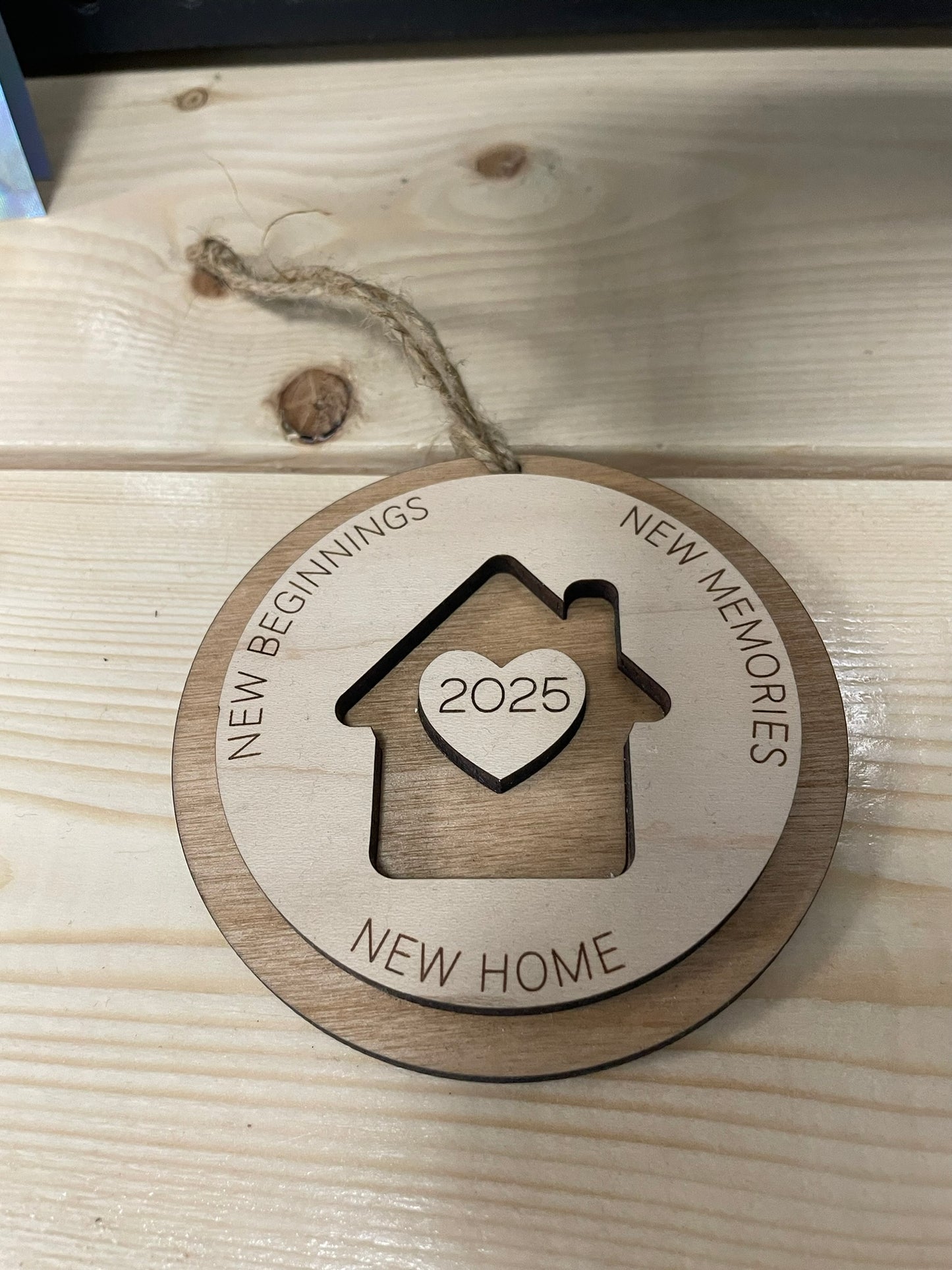 Personalized “Our First Christmas As” Wooden Ornament – Nanny & Poppy, Mom & Dad, Grandma & Grandpa, or Mr. & Mrs.