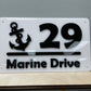 Custom Acrylic Home Address Sign – Modern House Number Plaque