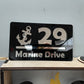 Custom Acrylic Home Address Sign – Modern House Number Plaque