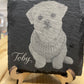 Personalized Photo Engraved Slate – Custom Pet Portrait & Memorial Gift