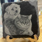 Personalized Photo Engraved Slate – Custom Pet Portrait & Memorial Gift
