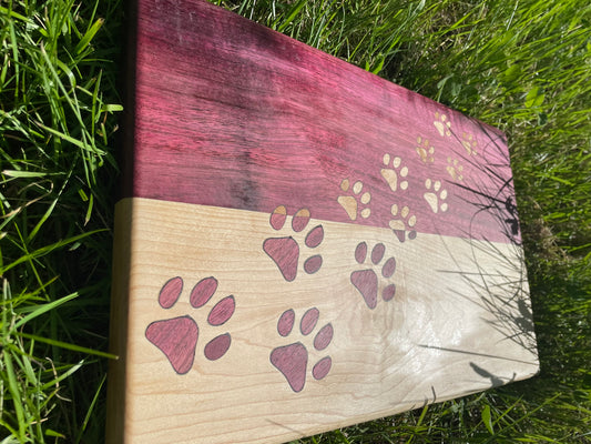 Paws Inlay - Charcuterie Board