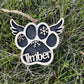 Custom Dog Paws Memorial - Ornament