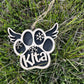 Custom Dog Paws Memorial - Ornament