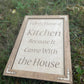 Funny Kitchen Sign